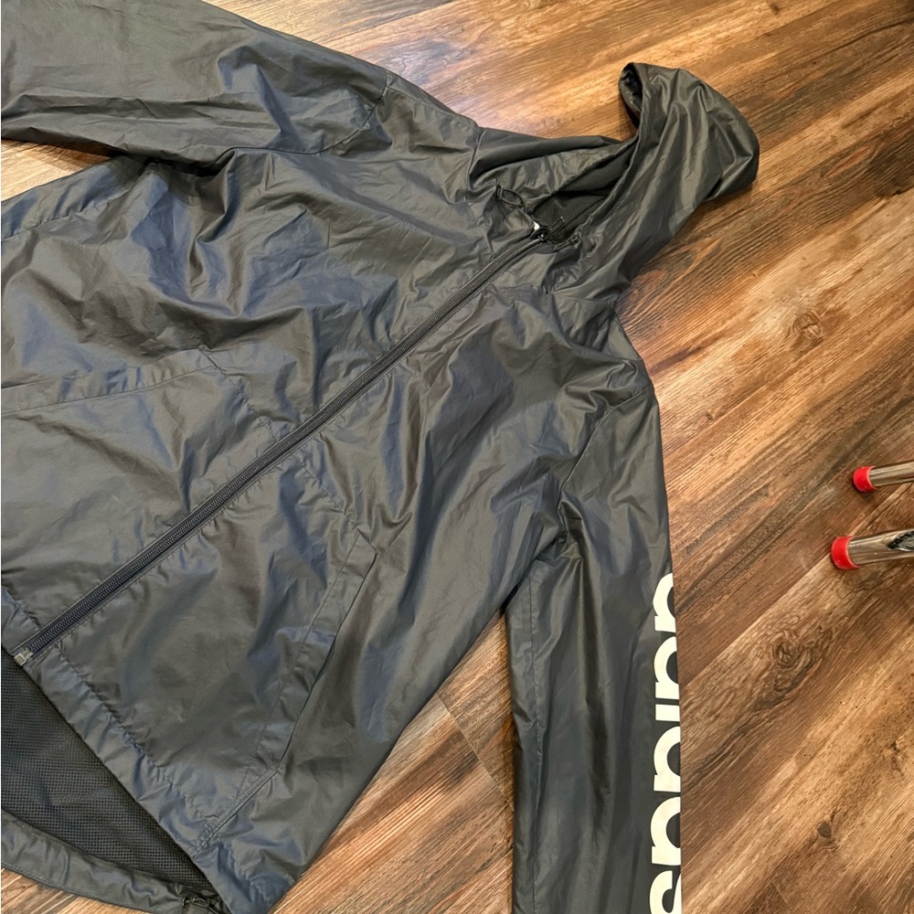 Black adidas wind breaker